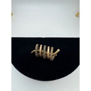 Victorian Late Antique PSCO Gold Filled Spiral Pin Brooch c.1880s-1900s